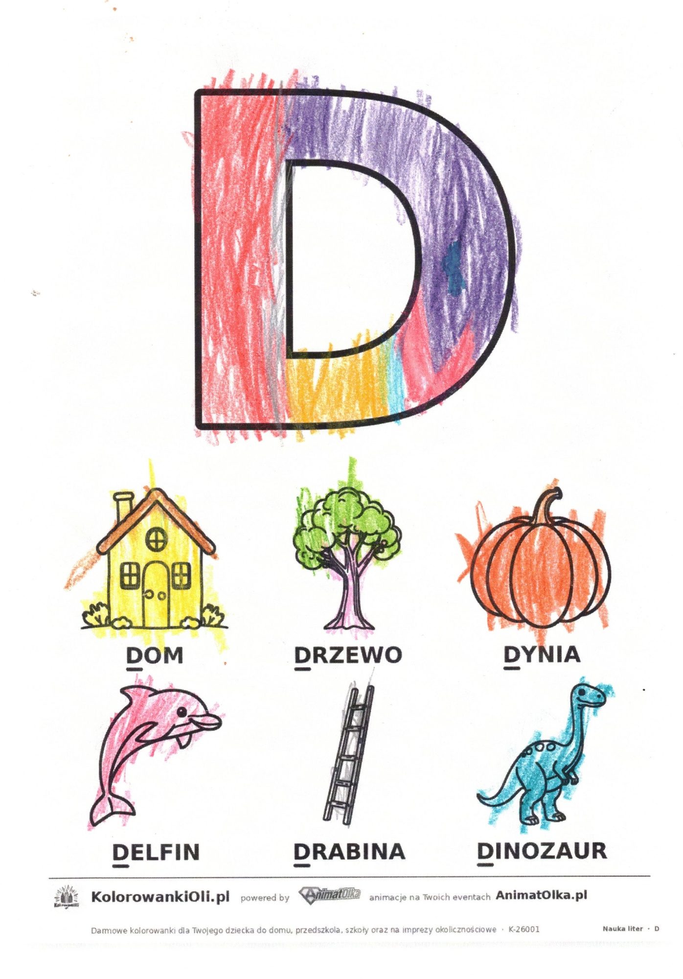 Pokolorowana praca — Czarek