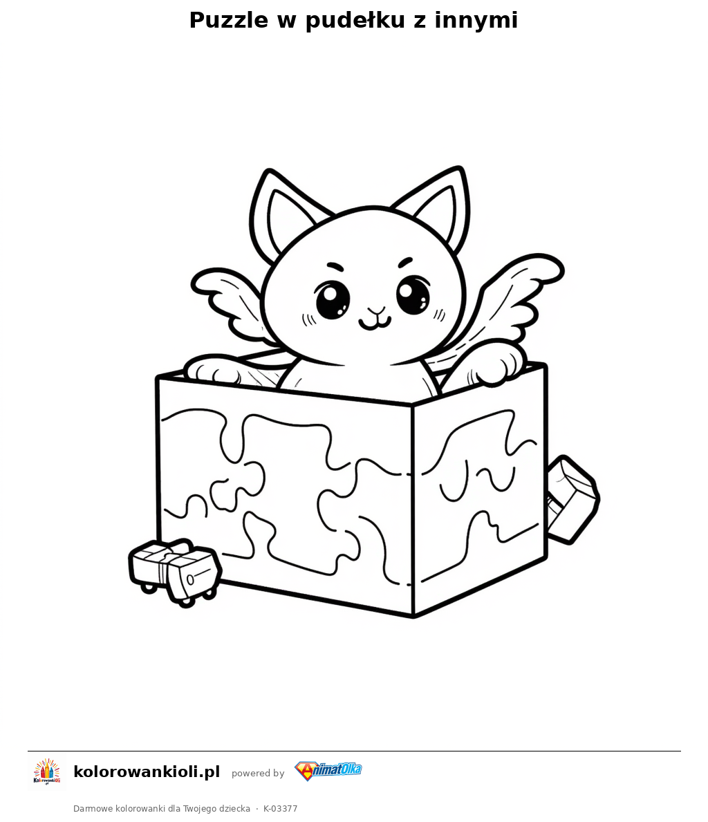 Kolorowanka — Puzzle w pudełku z innymi