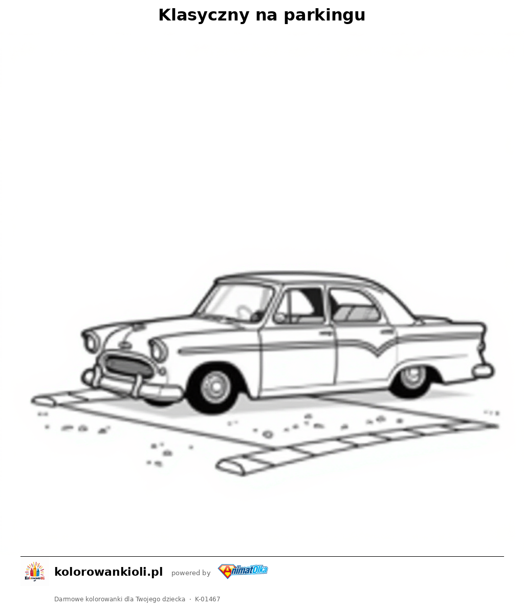 Kolorowanka — Klasyczny na parkingu