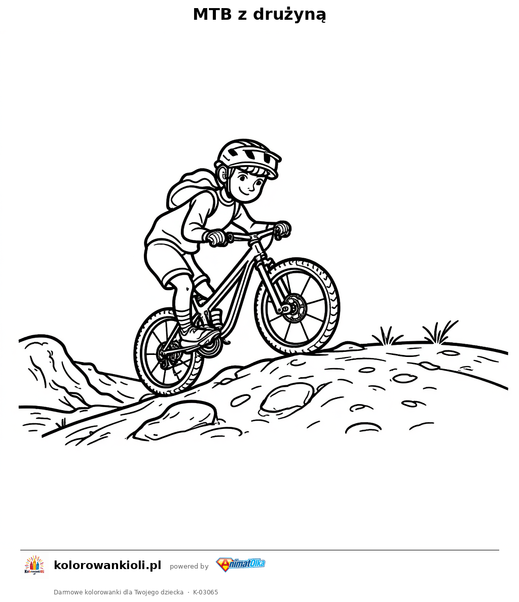Kolorowanka — MTB z drużyną