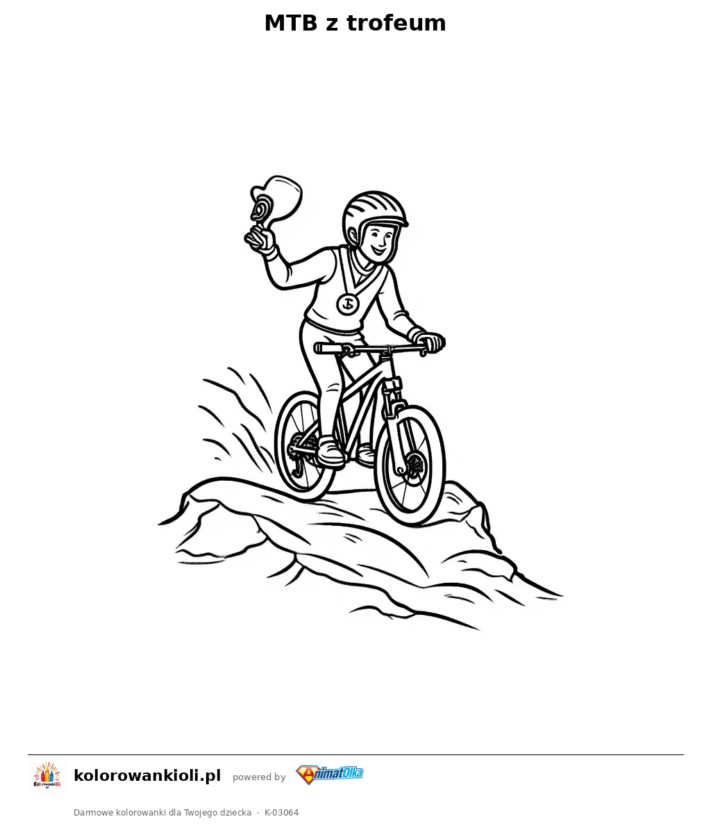 Kolorowanka — MTB z trofeum