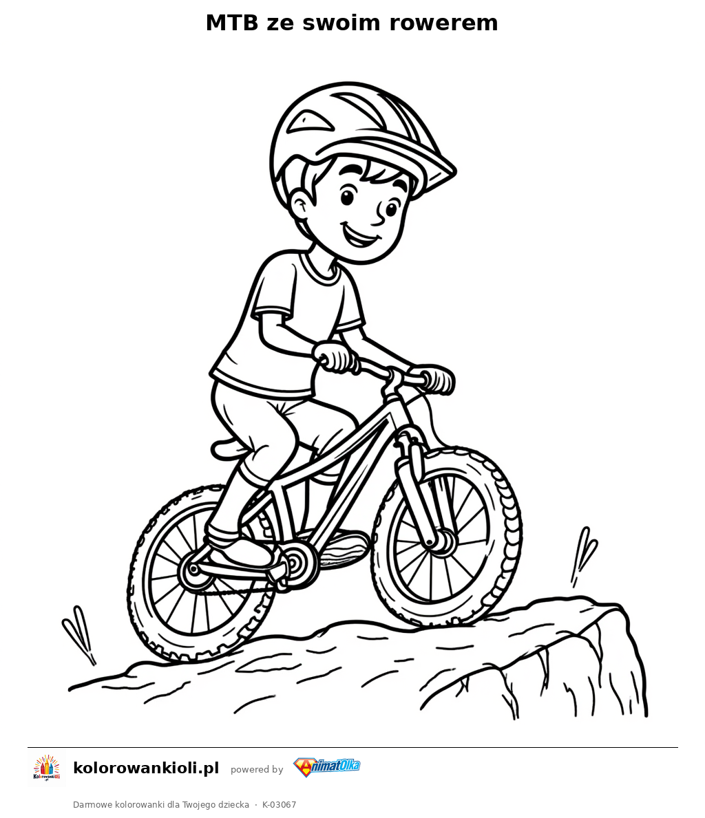 Kolorowanka — MTB ze swoim rowerem