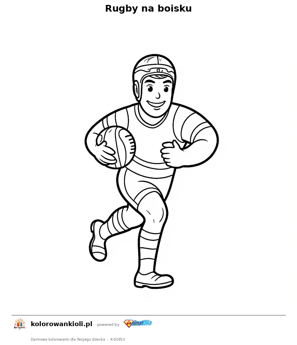 Kolorowanka — Rugby na boisku