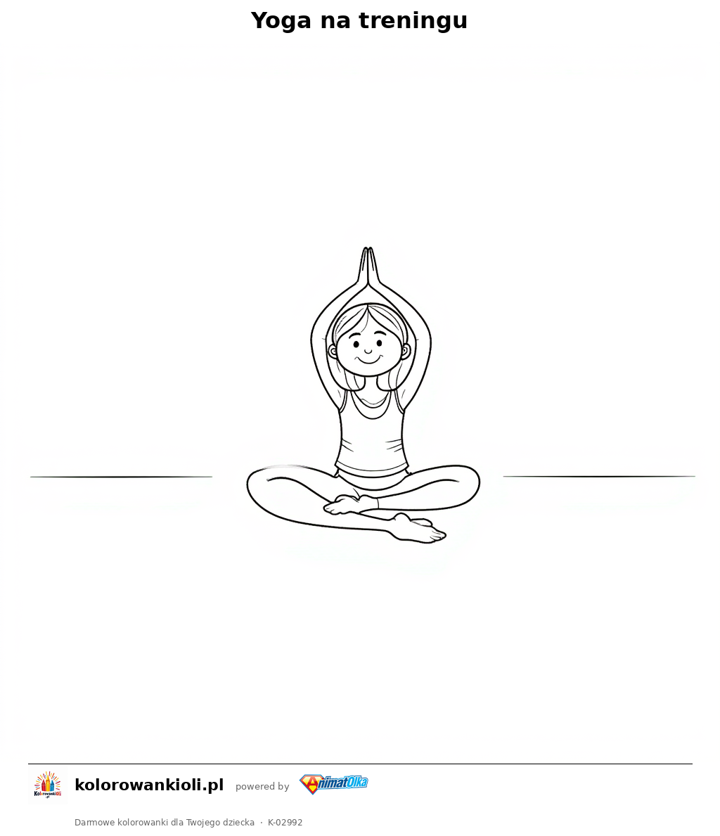 Kolorowanka — Yoga na treningu